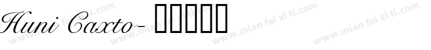 Huni Caxto字体转换